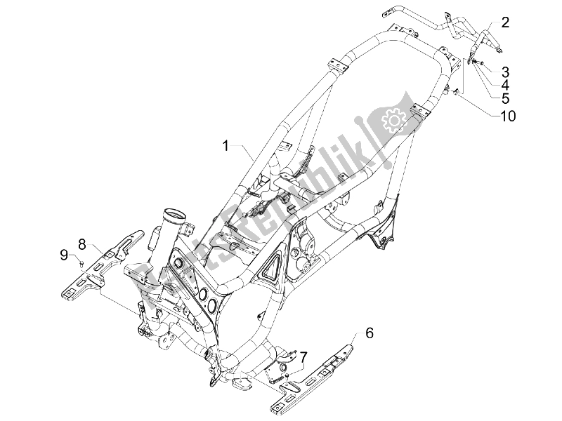 Tutte le parti per il Telaio / Carrozzeria del Gilera GP 800 2009