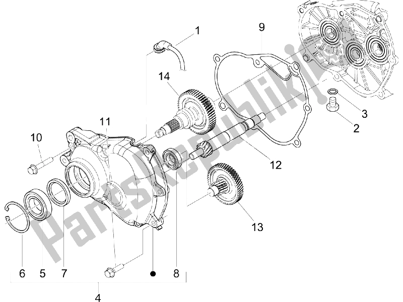 Toutes les pièces pour le Unité De Réduction du Gilera Nexus 250 E3 2007