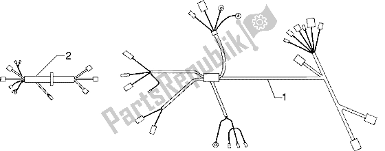 Alle onderdelen voor de Kabelboom van de Gilera DNA 50 1998