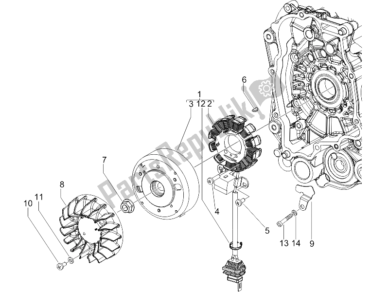 Toutes les pièces pour le Volant Magnéto du Gilera Storm 50 2007