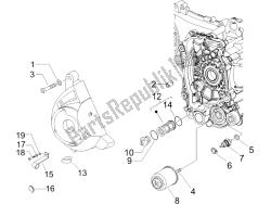 Flywheel magneto cover - Oil filter