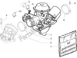 Carburettor, assembly - Union pipe