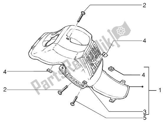 Tutte le parti per il Carene (3) del Gilera Runner 125 VX 4T 1998