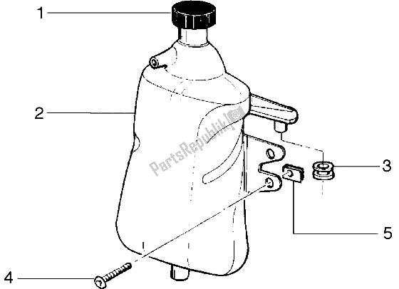 Toutes les pièces pour le Vase D'expansion du Gilera Runner 50 1998