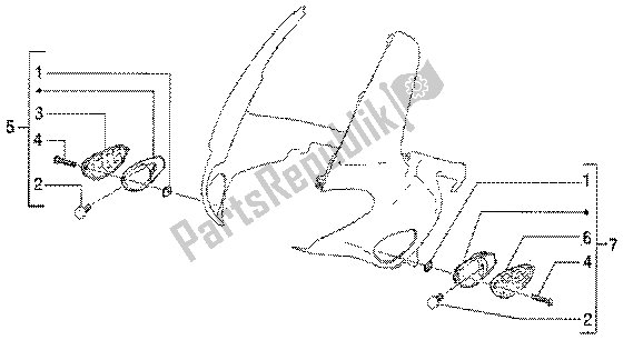 Toutes les pièces pour le Clignotants Avant du Gilera Runner 50 Poggiali 1998