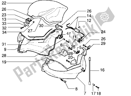 Toutes les pièces pour le Casque du Gilera DNA 125 1998