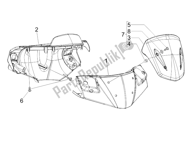 Toutes les pièces pour le Couvertures De Guidon du Gilera Runner 125 VX 4T Race 2005