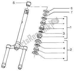 Steering bearing ball tracks