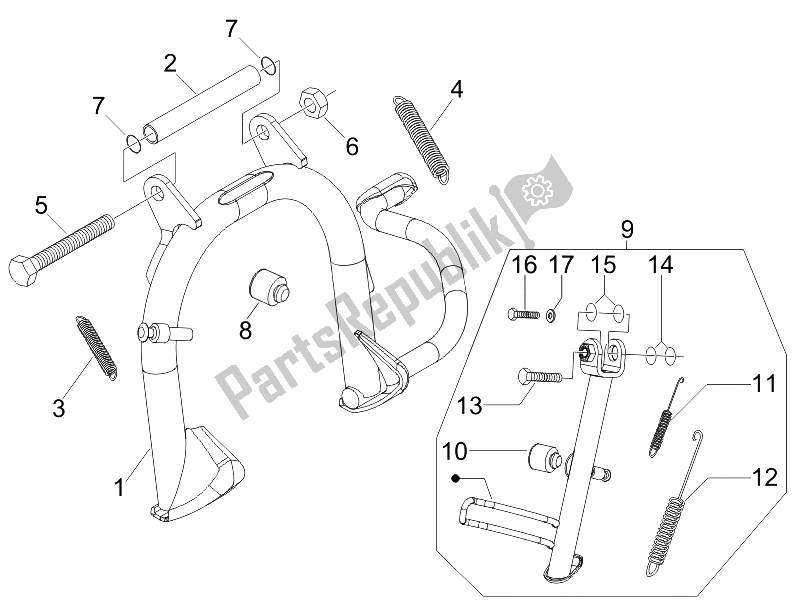 Toutes les pièces pour le Des Stands du Gilera Runner 125 VX 4T Race E3 2006