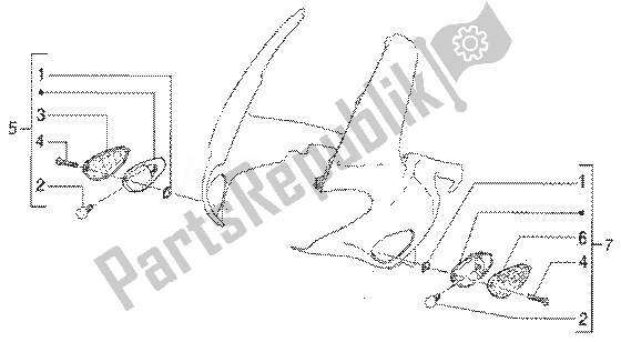 Todas las partes para Indicadores De Dirección Delanteros de Gilera Runner 50 SP 1998