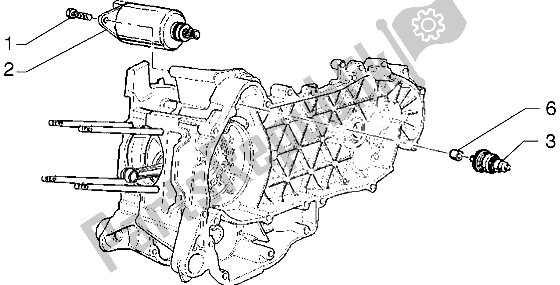 All parts for the Electric Starter of the Gilera Runner VX 125 1998