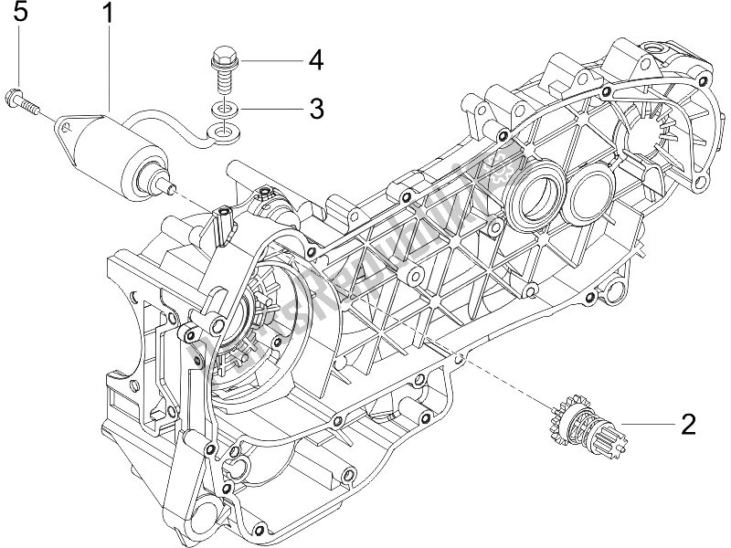 Toutes les pièces pour le Stater - Démarreur électrique du Gilera Runner 200 ST 4T E3 2008