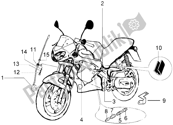All parts for the Transmissions of the Gilera DNA M Y 50 1998