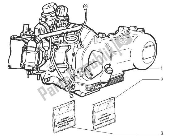 Todas as partes de Motor do Gilera Stalker 50 1998