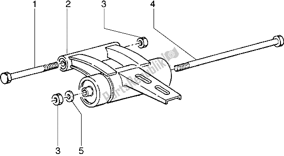 Toutes les pièces pour le Bras Oscillant du Gilera Runner 50 1998