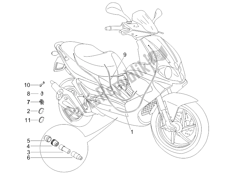 Toutes les pièces pour le Transmissions du Gilera Runner 50 SP SC 2006