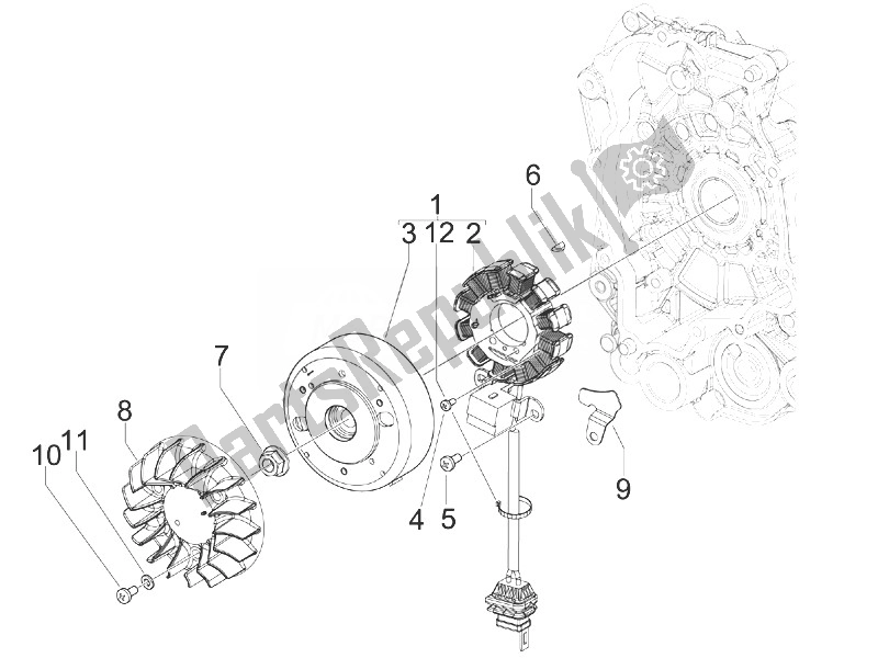 Toutes les pièces pour le Volant Magnéto du Gilera Stalker 50 2008