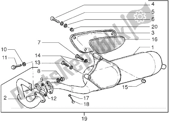 Toutes les pièces pour le Silencieux Catalytique du Gilera Stalker 50 1998