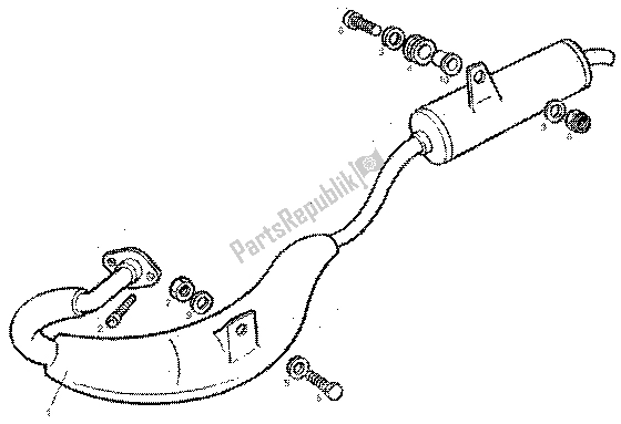 Todas las partes para Silenciador de Gilera GPR 50 1998