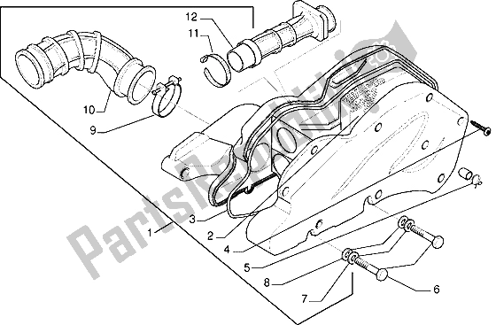 Todas las partes para Filtro De Aire de Gilera DNA 125 1998