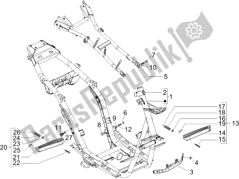 Toutes les pièces pour le Cadre / Carrosserie du Gilera Runner 125 VX 4T UK 2005