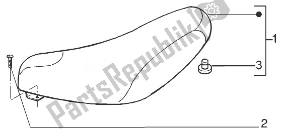 All parts for the Saddle of the Gilera Runner 125 VX 4T 1998