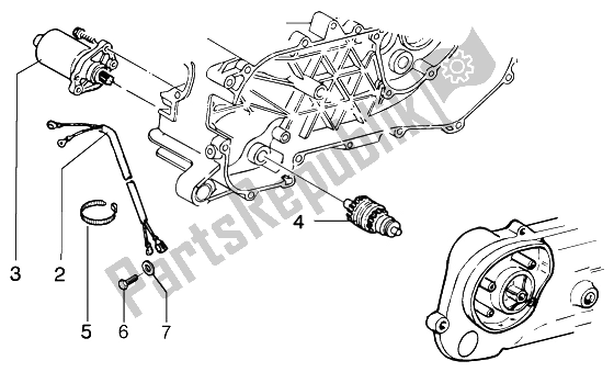 Todas las partes para Motor De Arranque de Gilera Runner 50 Purejet 1998