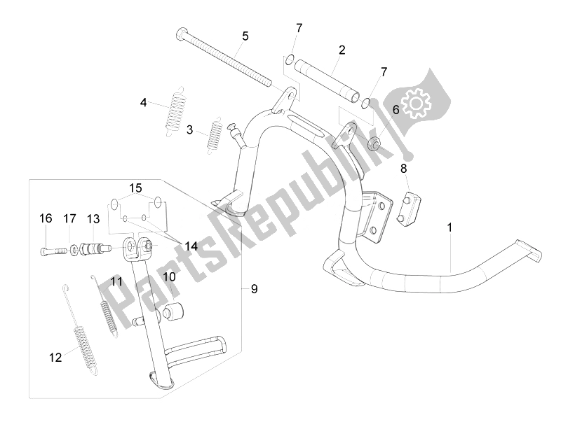 Toutes les pièces pour le Des Stands du Gilera Runner 200 ST 4T E3 2008