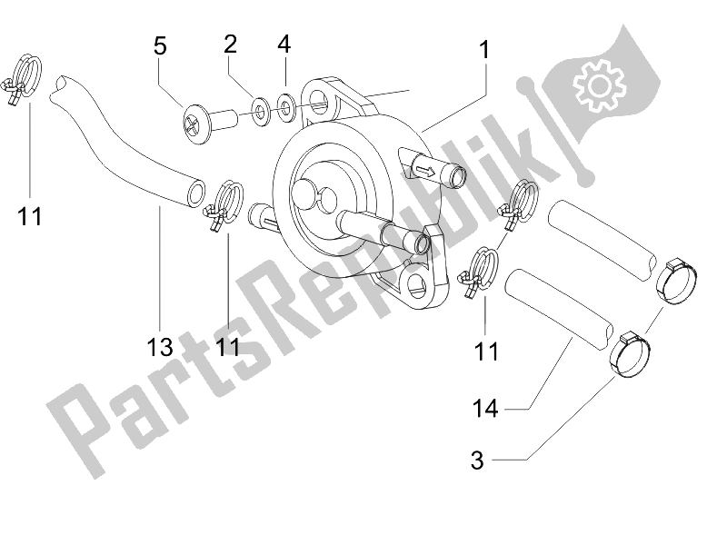 Toutes les pièces pour le Système D'alimentation du Gilera Runner 50 SP 2008