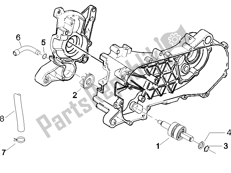 Toutes les pièces pour le Pompe De Refroidissement du Gilera Runner 50 Pure JET Race CH 2006