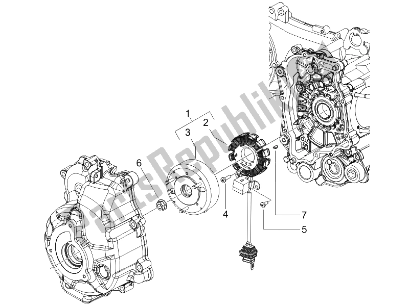 Todas las partes para Volante Magneto de Gilera Runner 125 VX 4T SC 2006