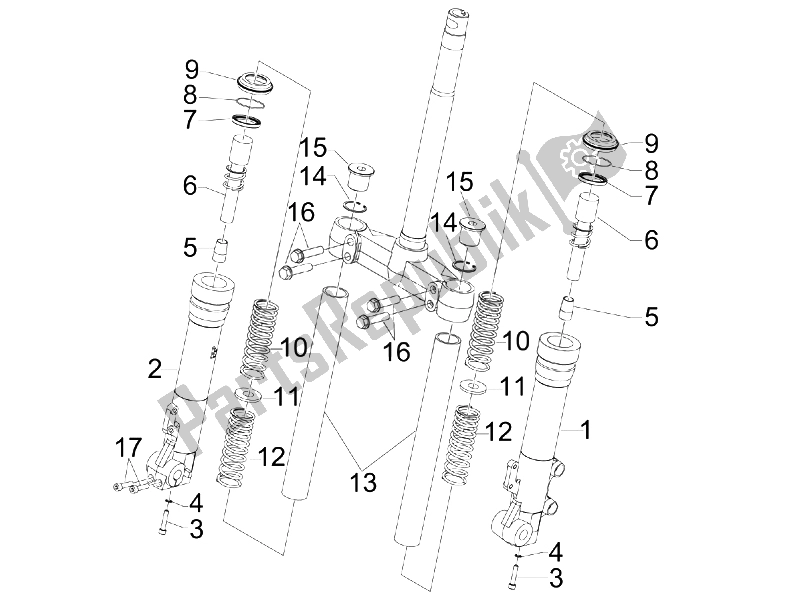 Todas las partes para Componentes De La Horquilla (kayaba) de Gilera Runner 200 VXR 4T Race 2005