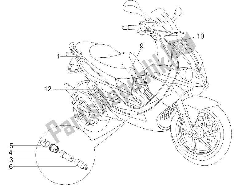 Wszystkie części do Transmisje Gilera Runner 50 Pure JET 2005