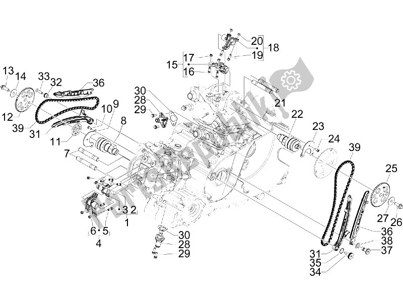 Toutes les pièces pour le Leviers à Bascule Support Unité du Gilera GP 800 2009