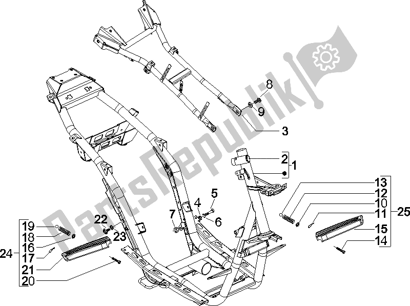 Tutte le parti per il Telaio / Carrozzeria del Gilera Runner 50 SP UK 2005