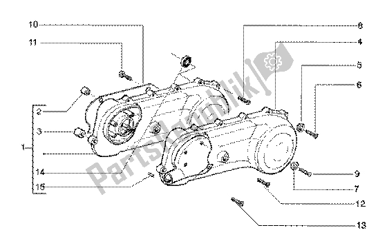 Todas las partes para Cubierta De Transmisión de Gilera Runner 180 FXR 2T 1998