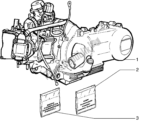 Toutes les pièces pour le Moteur du Gilera DNA 180 1998