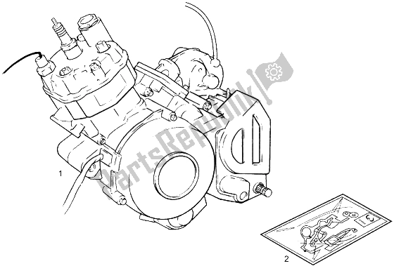 Alle onderdelen voor de Motor van de Gilera SMT 50 1998