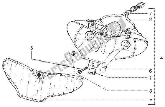 Tutte le parti per il Unità Ottica del Gilera Runner 50 SP 1998