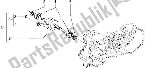 Toutes les pièces pour le Vilebrequin du Gilera Runner 50 1998