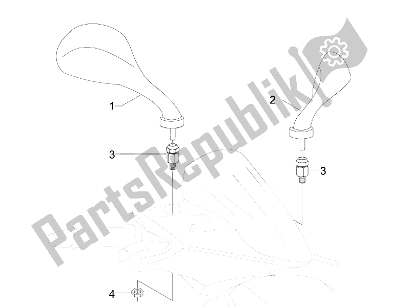 Toutes les pièces pour le Miroir (s) De Conduite du Gilera Runner 50 Pure JET ST 2008