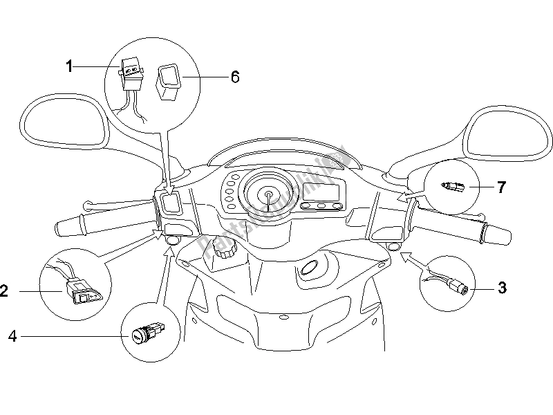 Toutes les pièces pour le Sélecteurs - Interrupteurs - Boutons du Gilera Runner 50 SP 2007