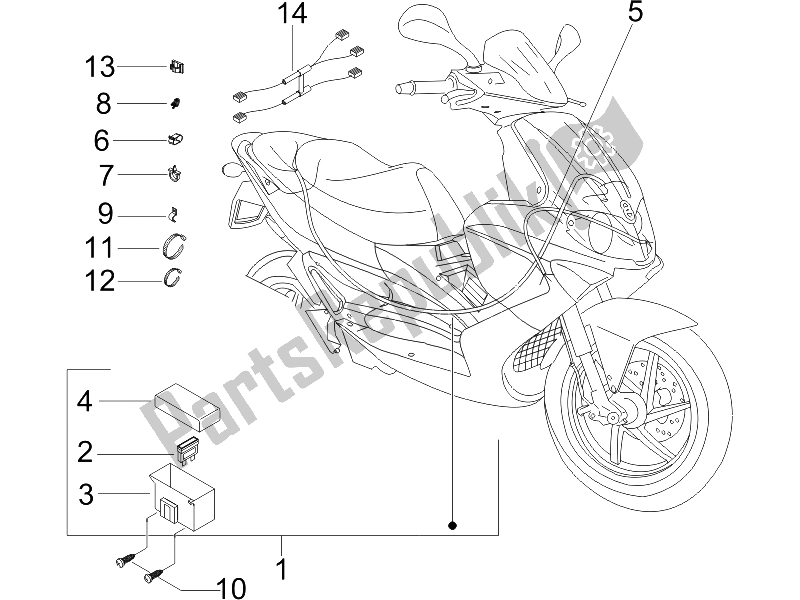 Todas las partes para Mazo De Cables Principal de Gilera Runner 125 VX 4T SC E3 2006