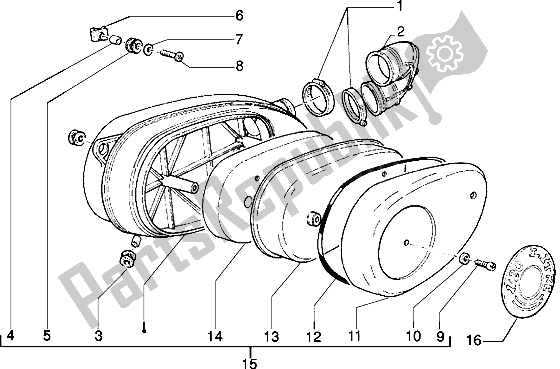 Todas las partes para Filtro De Aire de Gilera Eaglet Automatic 50 1998