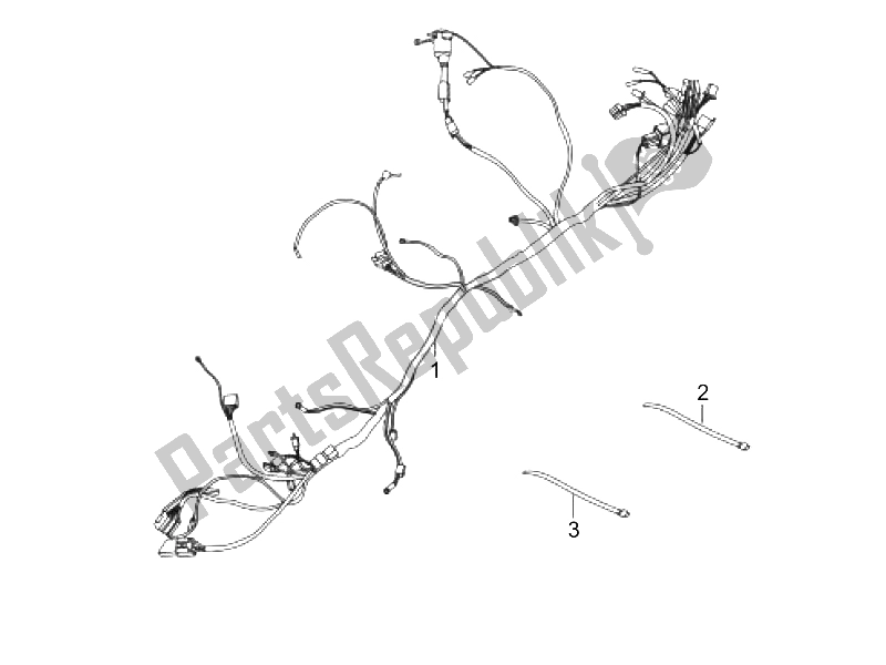 All parts for the Main Cable Harness of the Gilera Oregon 250 CC 2007