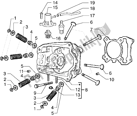 Toutes les pièces pour le Soupapes De Tête du Gilera Runner VXR 125 1998