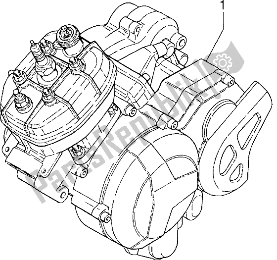 All parts for the Engine of the Gilera GSM 50 1998