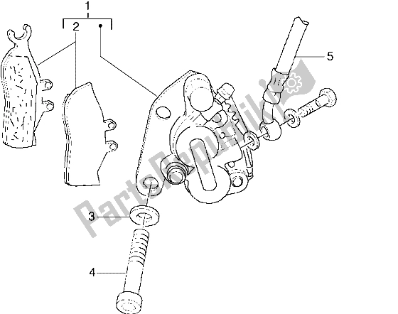 Todas las partes para Pinza De Freno Delantero de Gilera DNA 50 1998