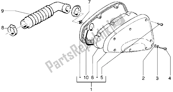 Todas las partes para Filtro De Aire de Gilera Runner 50 1998