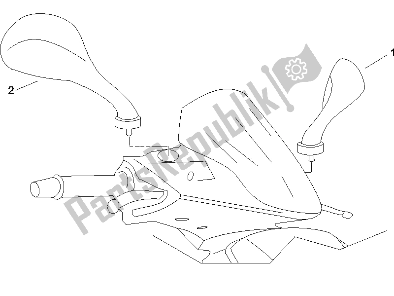 All parts for the Driving Mirror/s of the Gilera Runner 125 VX 4T Race E3 UK 2006